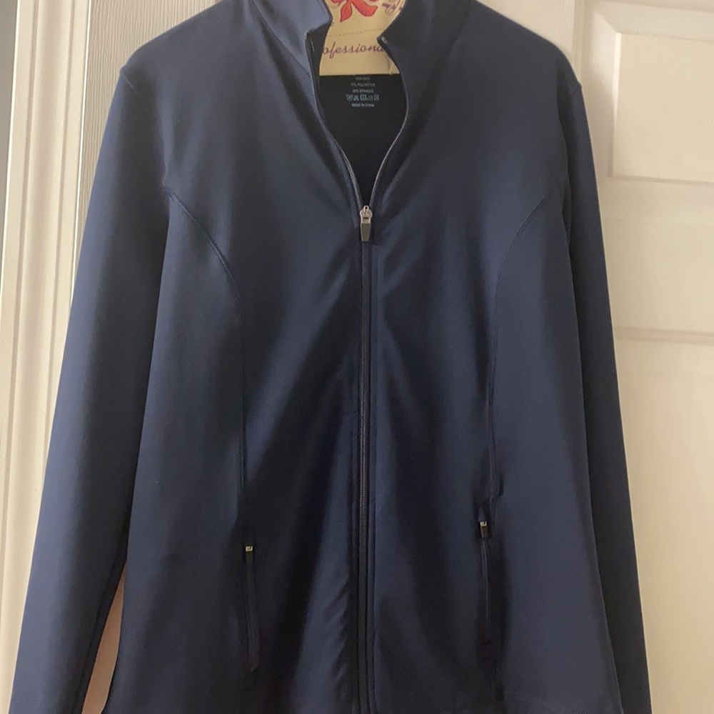 Navy blue sz Med athletic jacket - Picture 4 of 4